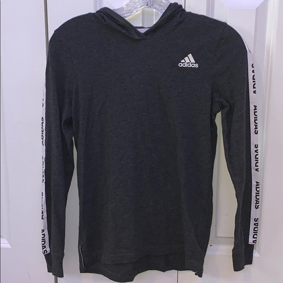 Adidas youth M (10/12) grey long sleeve - Picture 2 of 3